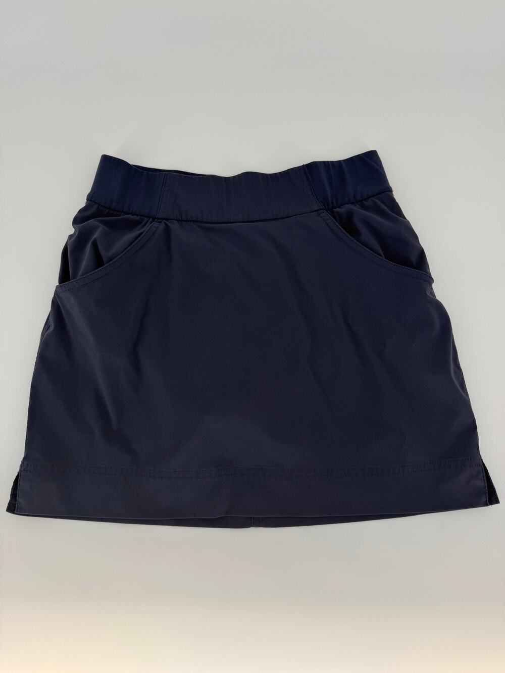 Columbia Womens S Navy Blue Skort Hiking Golf Travel Stretch Pockets 15”